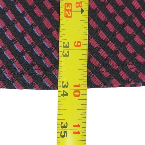 BCBGMaxAzria Jasmyne Skater Dress Size S Cap Sleeve V Neck Stretch Colorful - Picture 9 of 11